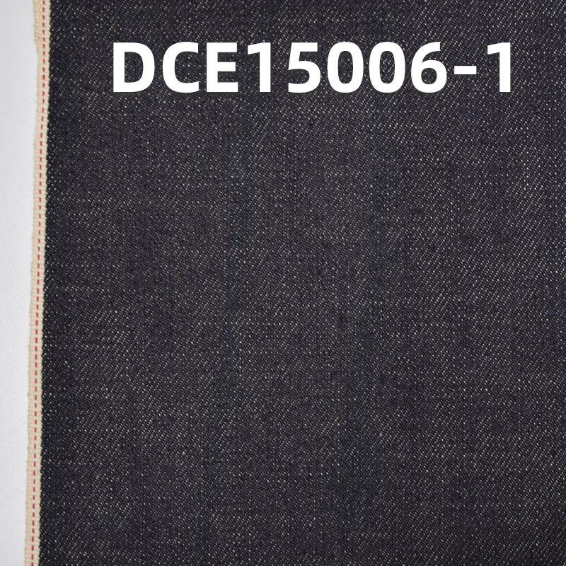 全棉右斜退浆红边牛仔布 33/34" 11.5oz DCE15006-1