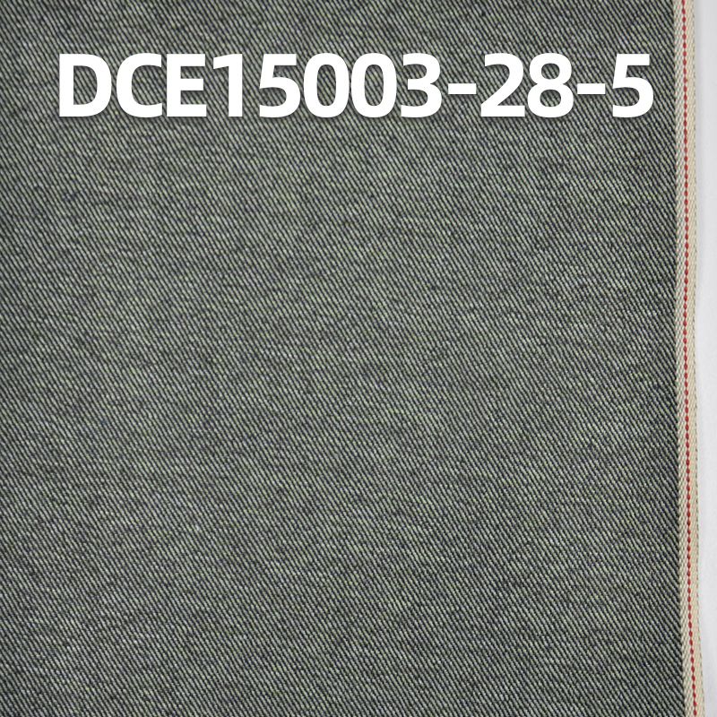 棉滌斜紋紅邊牛仔布 10.6oz 33/35" DCE15003-28-5