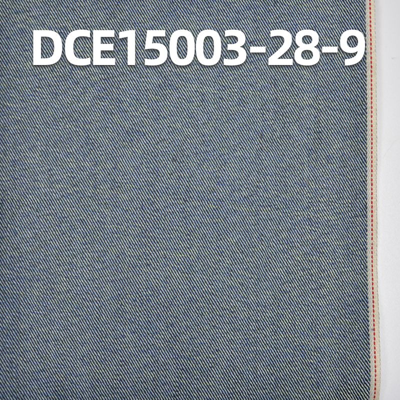 棉滌右斜紅邊牛仔布 10.7oz 23/24" DCE15003-28-9