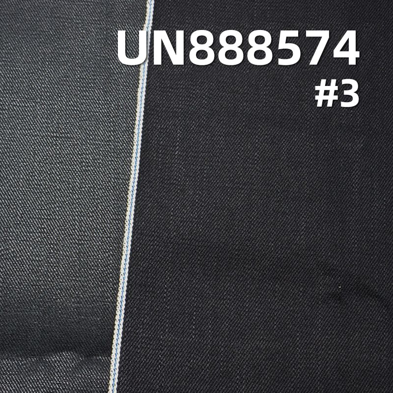 全棉竹节右斜色织红边牛仔布 14.3oz 33/34" UN888574