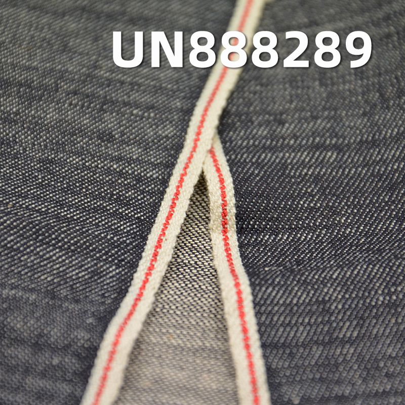 100%棉竹節右斜色邊牛仔布 6oz 34/35" UN888289