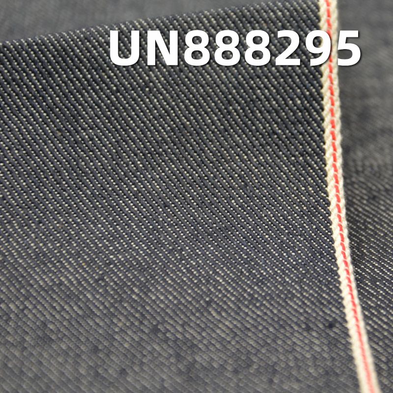 100%棉竹节左斜色边牛仔布 10.8oz 31/32" UN888295