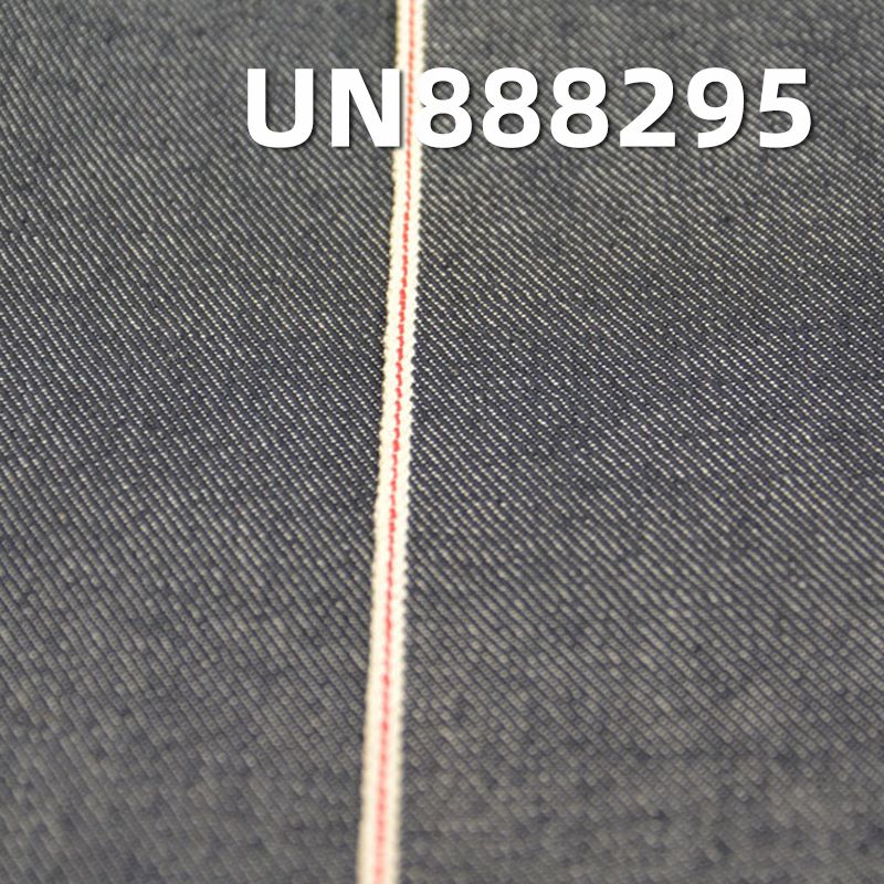 100%棉竹节左斜色边牛仔布 10.8oz 31/32" UN888295