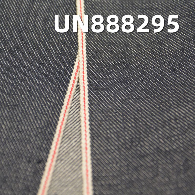 100%棉竹节左斜色边牛仔布 10.8oz 31/32" UN888295