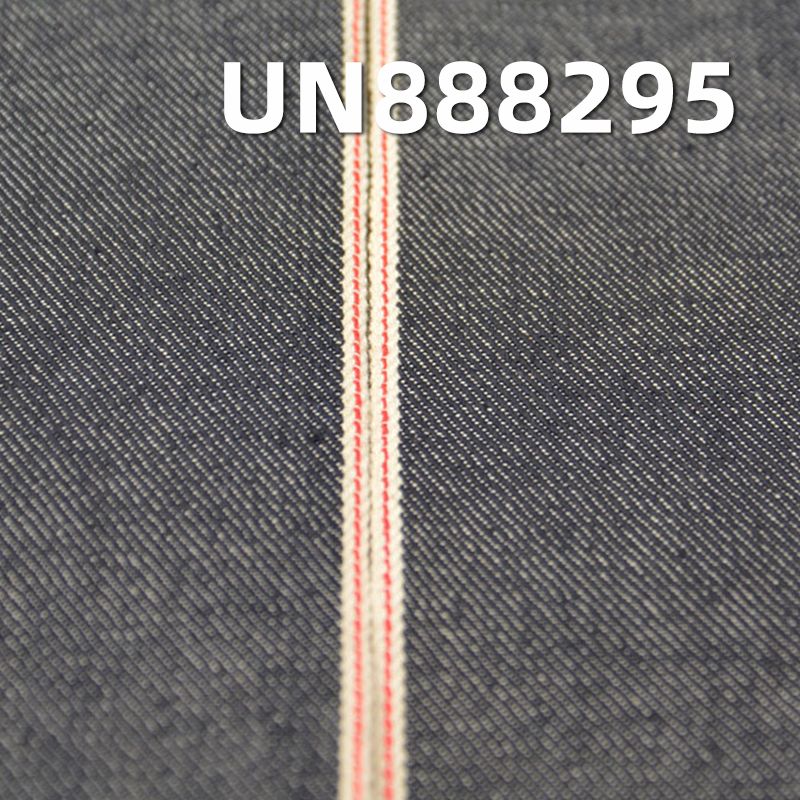 100%棉竹節左斜色邊牛仔布 10.8oz 31/32" UN888295