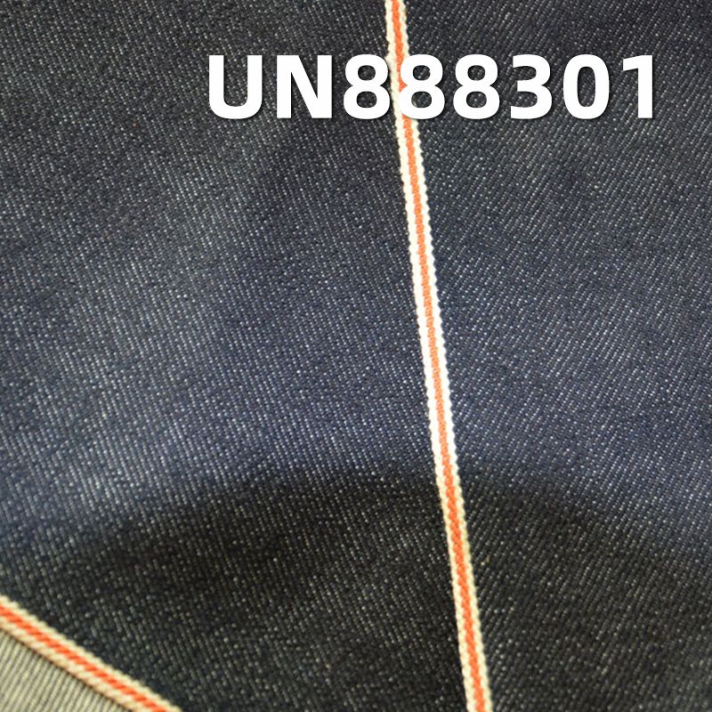 100%棉竹節右斜紅邊牛仔布 13oz 30/31" UN888301