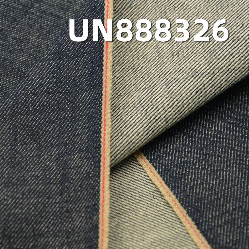 100%棉竹节右斜红邊牛仔布 13oz 32/33" UN888326