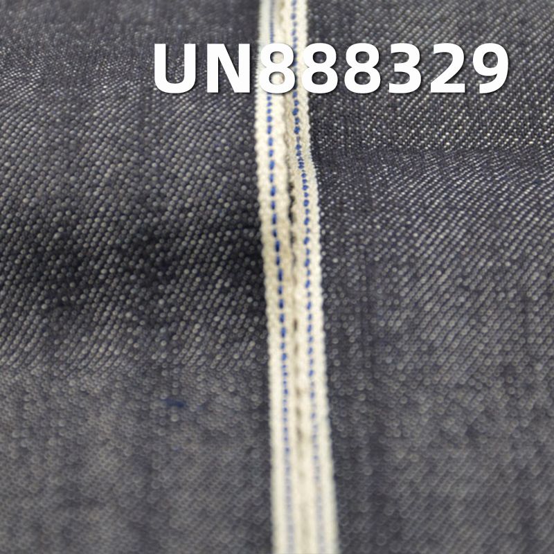 100%棉竹節右斜紅邊牛仔布 7.5oz 31/32" UN888329