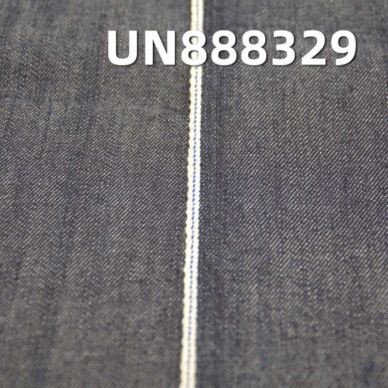 100%棉竹节右斜红边牛仔布 7.5oz 31/32" UN888329