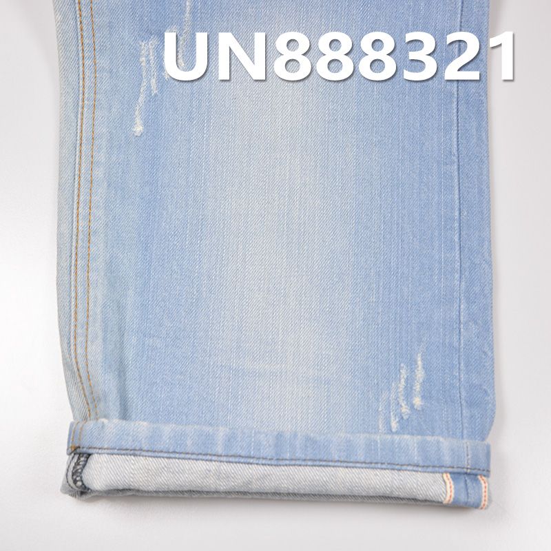 100%棉竹节右斜红边牛仔 13oz 31/32" UN888321