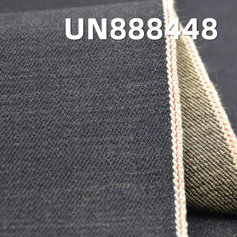 全棉红边牛仔布|15.5安士(oz)竹节棉色织牛仔布|四片右斜|赤耳丹宁|牛仔裤 潮牌牛仔夹克外套面料