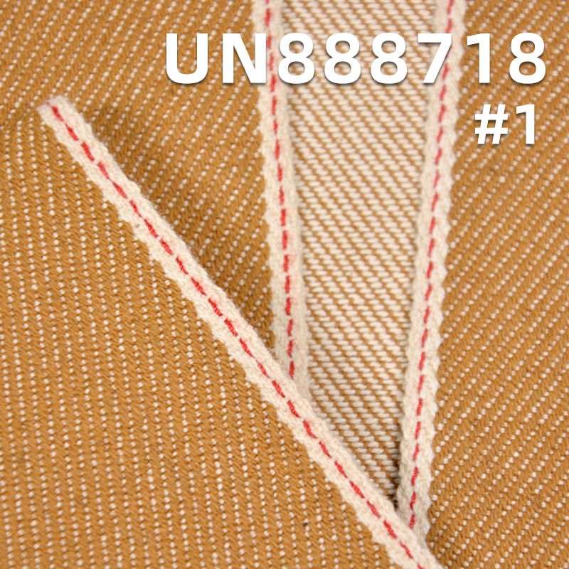 全棉色织红边牛仔布|13安士(oz)四片右斜红边牛仔|赤耳丹宁|箱包 牛仔裤 外套面料
