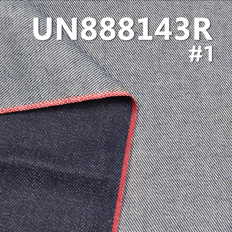 全棉红边牛仔布|12.4安士(oz)四片右斜牛仔布|赤耳丹宁|牛仔裤 牛仔外套面料