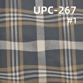 全棉波浪紋色織格仔布 曲線色織布130g/m2  57/58" UPC-267