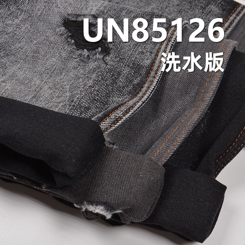 黑面黑底牛仔|13.4安士(oz)棉涤粘胶直竹节加厚牛仔布|四片右斜|牛仔裤 牛仔外套面料