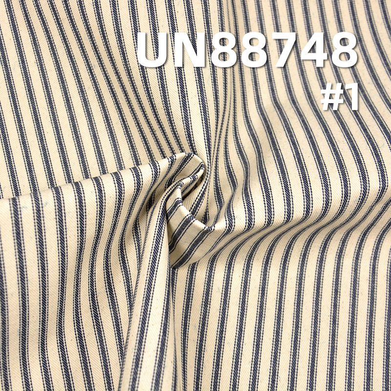 条子牛仔布|7安士(oz)全棉左斜牛仔布料|牛仔裙 休闲衬衫面料