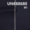 100%棉竹節色織右斜紅邊牛仔布 12oz 30/31" UN888680