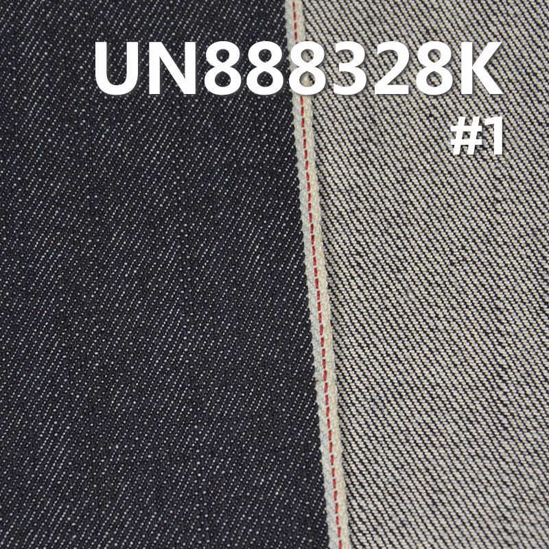 全棉竹节右斜红边牛仔布 12oz 30/31" UN888328K