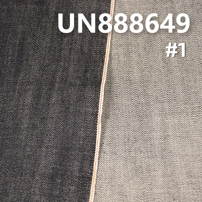 100%棉竹节右斜红边牛仔布 14.5oz 32/33" UN888649