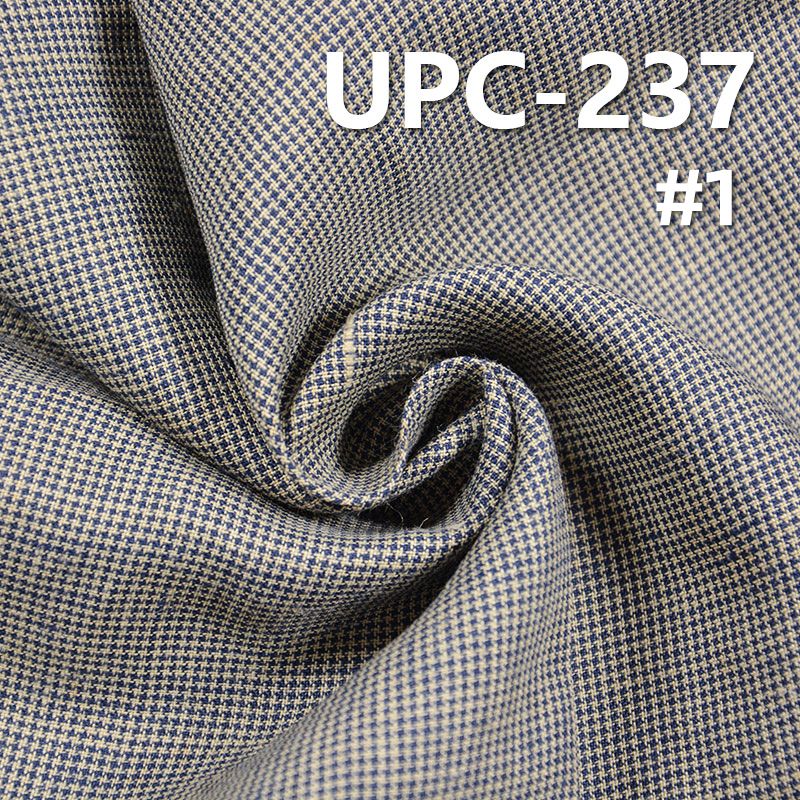 全棉色织布|130g/m2千鸟格色织布|纯棉梭织|休闲衬衫 裙子面料