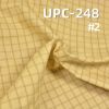 棉色织格子布 151g/m2 62/63" 棉金属丝色织格子布 UPC-248