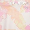 麻棉印热带风情花175g/m2 54/56" 麻棉布印热带风情花CP-30095