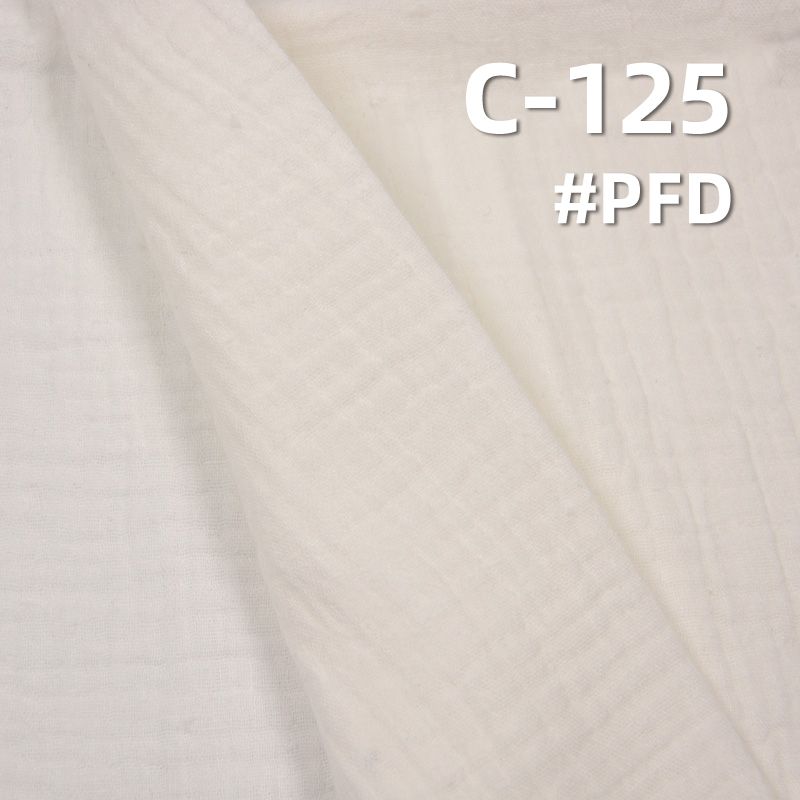 【半漂】全棉染色布|120g/m2砂洗双层绉布|双层棉布|休闲衬衫 连衣裙面料