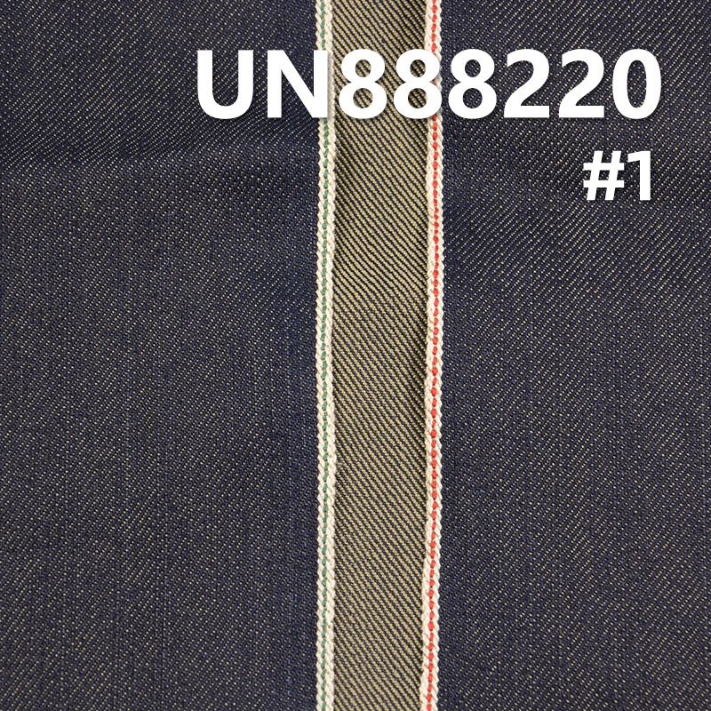 涤棉竹节右斜色织红边牛仔 12.6oz 32/33" UN888220