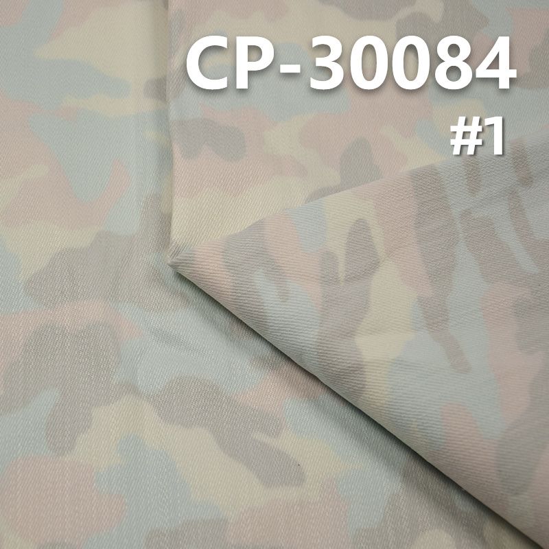 棉弹印花布|398g/m2印迷彩花竹节布|裤子 外套 夹克面料
