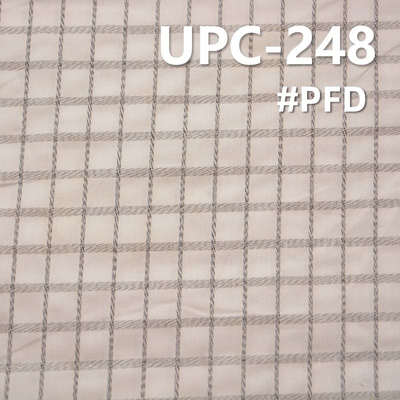 棉金属丝色织格子布 151g/m2 62/63"【半漂】UPC-248