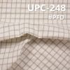 棉金属丝色织格子布 151g/m2 62/63"【半漂】UPC-248