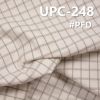 棉金属丝色织格子布 151g/m2 62/63"【半漂】UPC-248
