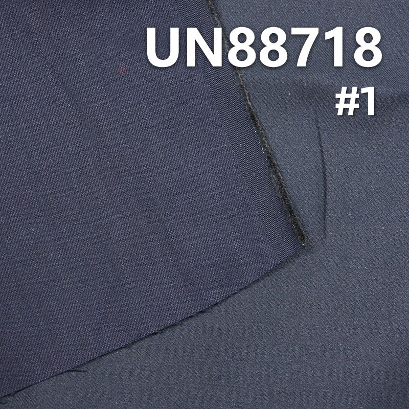 棉弹蓝经克纬牛仔 99%棉1%弹竹节右斜蓝经克纬牛仔布 54/56"  12.3OZ UN88718