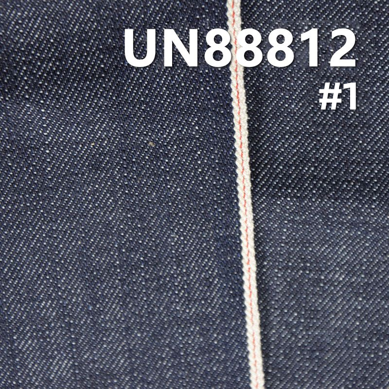 全棉竹节右斜红边牛仔 12oz 32/33" UN88812