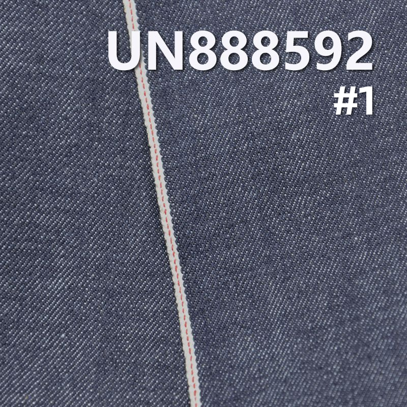 全棉竹節右斜紅邊牛仔布 14.7oz 30/31“ UN888592