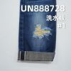 72%棉28%涤色织红边牛仔布  34/35" 13OZ UN888728