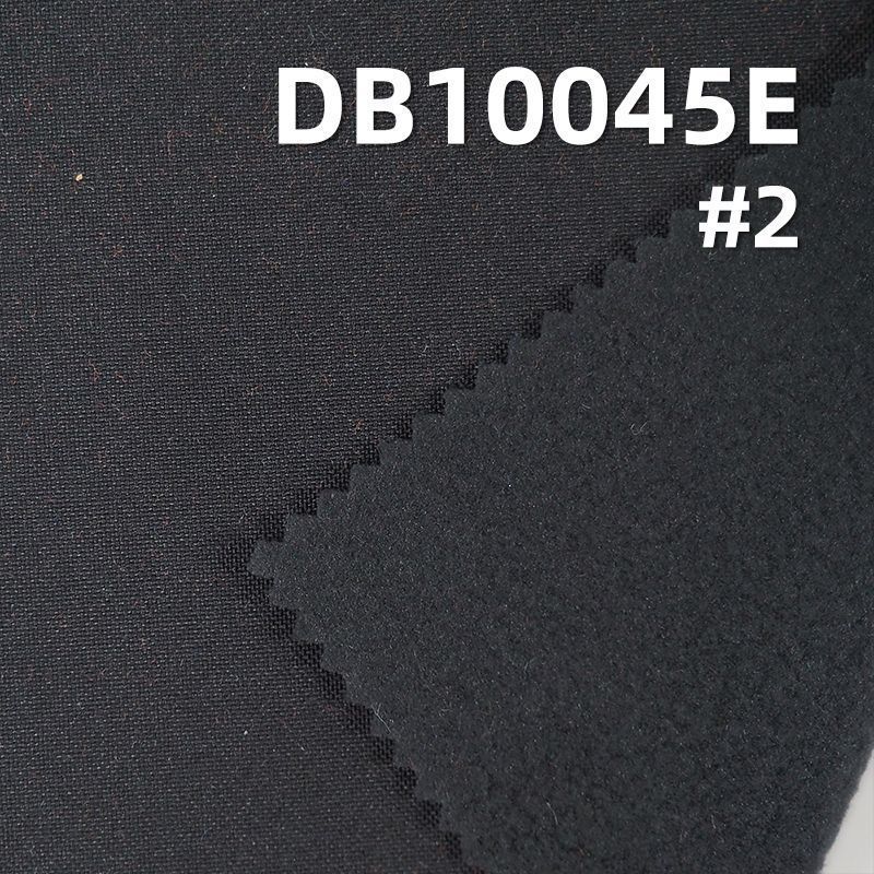 100%涤纶150D平纹消光高弹贴摇粒绒（抗静电、防泼水）313g/m2 57/58