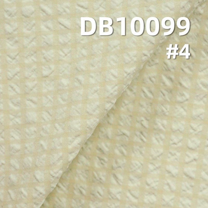 120g/m2涤纶格仔染色布|娜米绉格|春夏小清新格子布|上衣 裙子面料