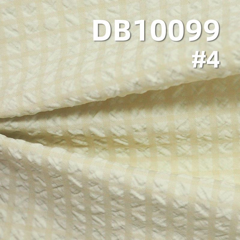 120g/m2涤纶格仔染色布|娜米绉格|春夏小清新格子布|上衣 裙子面料