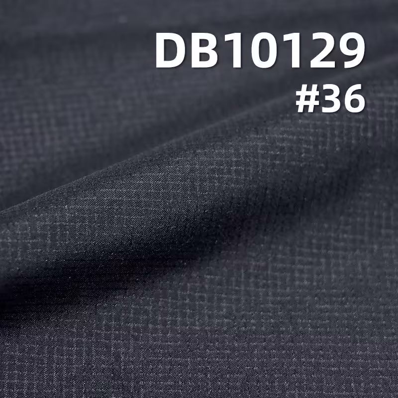 涤纶格子染色布|流光芝麻格（1MM）|56g/m2全涤格仔布|防水 抗静电布料|户外登山服 棉服 冲锋衣面料