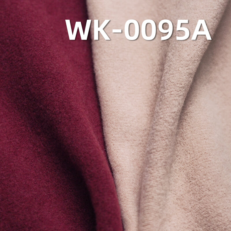 罗纹针织布|1*1罗纹加厚金品暖羊绒|发热腈纶|260g/m2双面罗纹布|抓毛针织布料|家居服 保暖打底衫面料