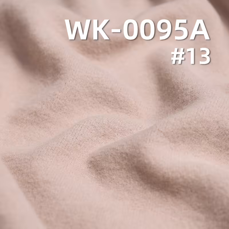 罗纹针织布|1*1罗纹加厚金品暖羊绒|发热腈纶|260g/m2双面罗纹布|抓毛针织布料|家居服 保暖打底衫面料