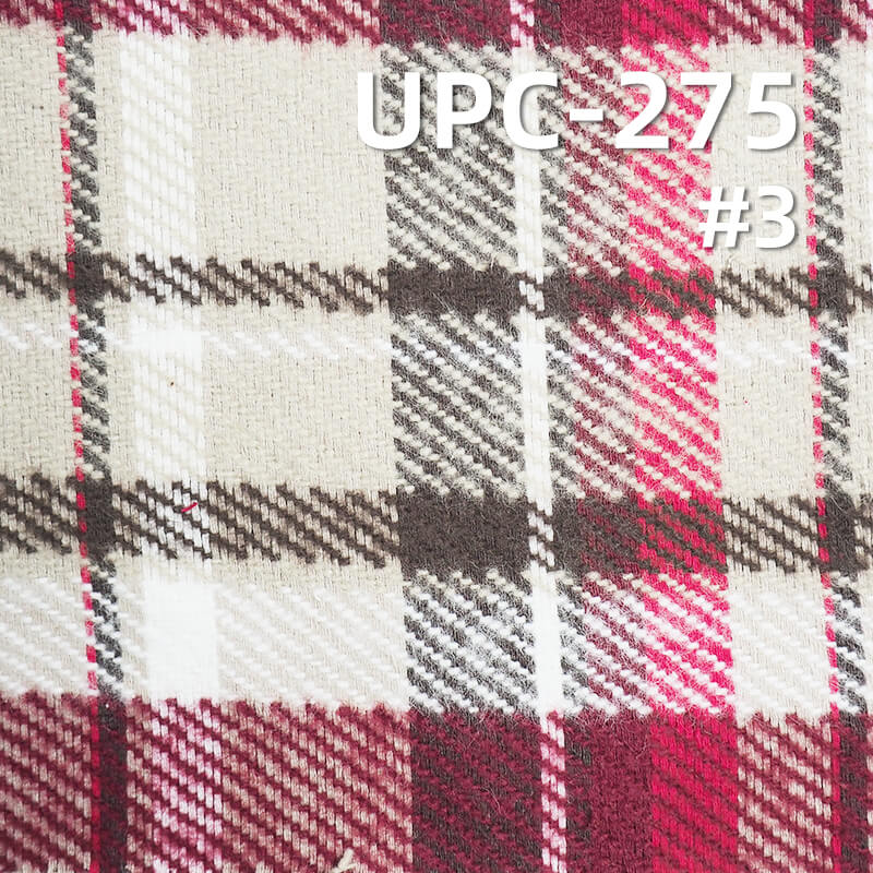 色织格子布|280g/m2全棉加厚色织布|秋冬抓毛布料|纯棉格仔布|学园风裙子 格子衫面料