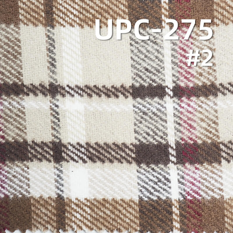 色织格子布|280g/m2全棉加厚色织布|秋冬抓毛布料|纯棉格仔布|学园风裙子 格子衫面料