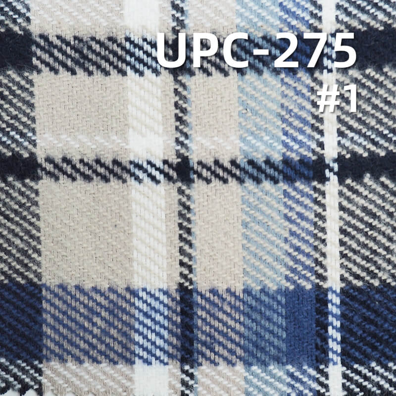 色织格子布|280g/m2全棉加厚色织布|秋冬抓毛布料|纯棉格仔布|学园风裙子 格子衫面料