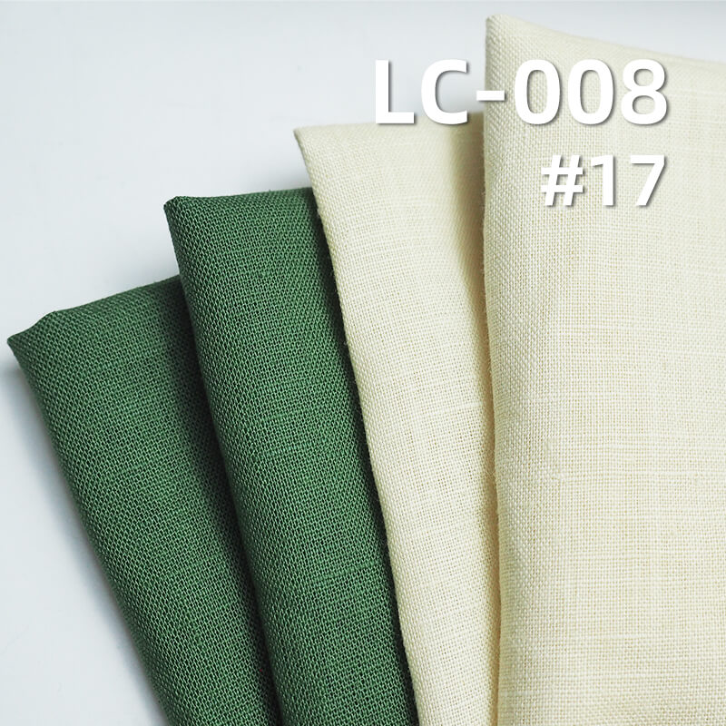 亚麻棉平纹布|140g/m2春夏款麻棉染色布|森系风格|裙子 上衣 服饰面料