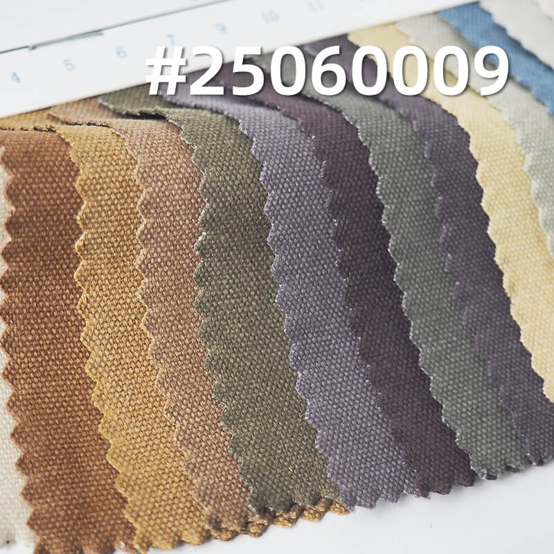 全棉帆布|330g/m2 特密洗水帆布|纯棉21支纱3*3染色布|包袋 鞋帽 服装面料