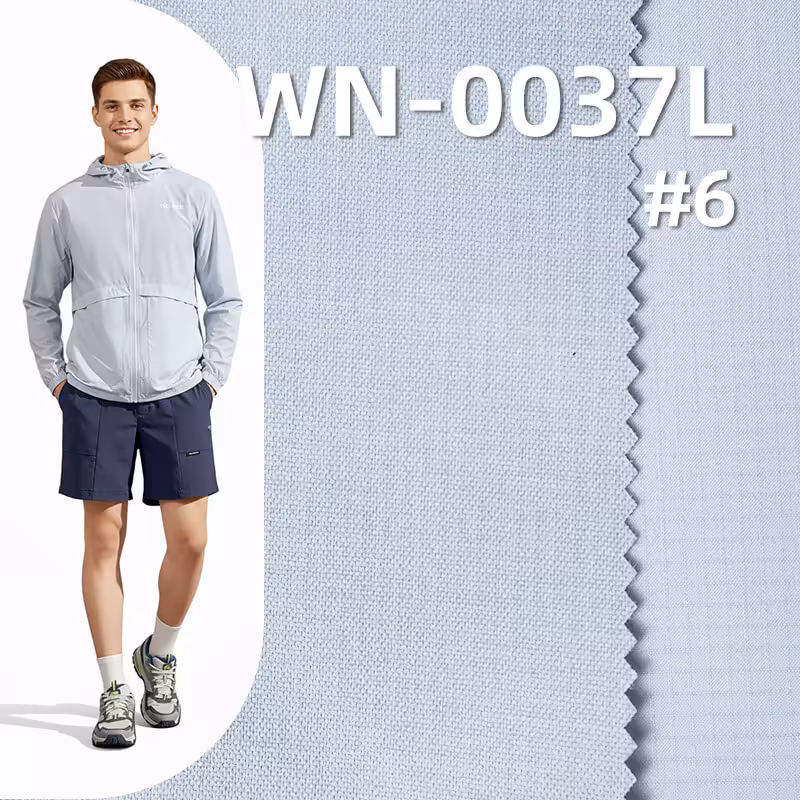 尼龙66双线格|89g/m2锦纶格子布(0.15格*0.15格)|三合一涤纶飘纱|防水格仔布|箱包 户外服 风衣面料