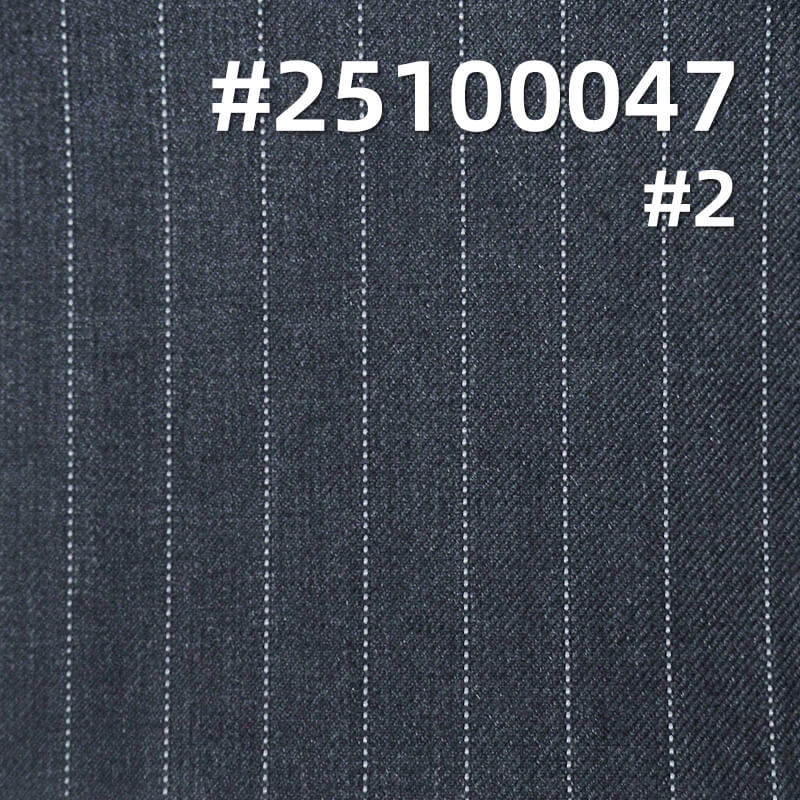 TR羊毛混纺条子布|215g/m2双面斜羊毛涤粘染色布|裙子 裤子 职业装 西装面料