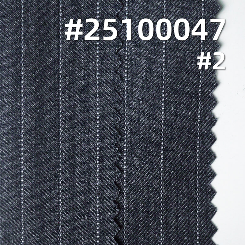 TR羊毛混纺条子布|215g/m2双面斜羊毛涤粘染色布|裙子 裤子 职业装 西装面料